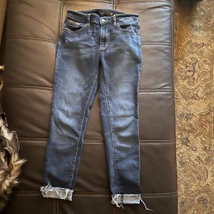 Just USA JustUSA ankle frayed skinny jeans 28 women's